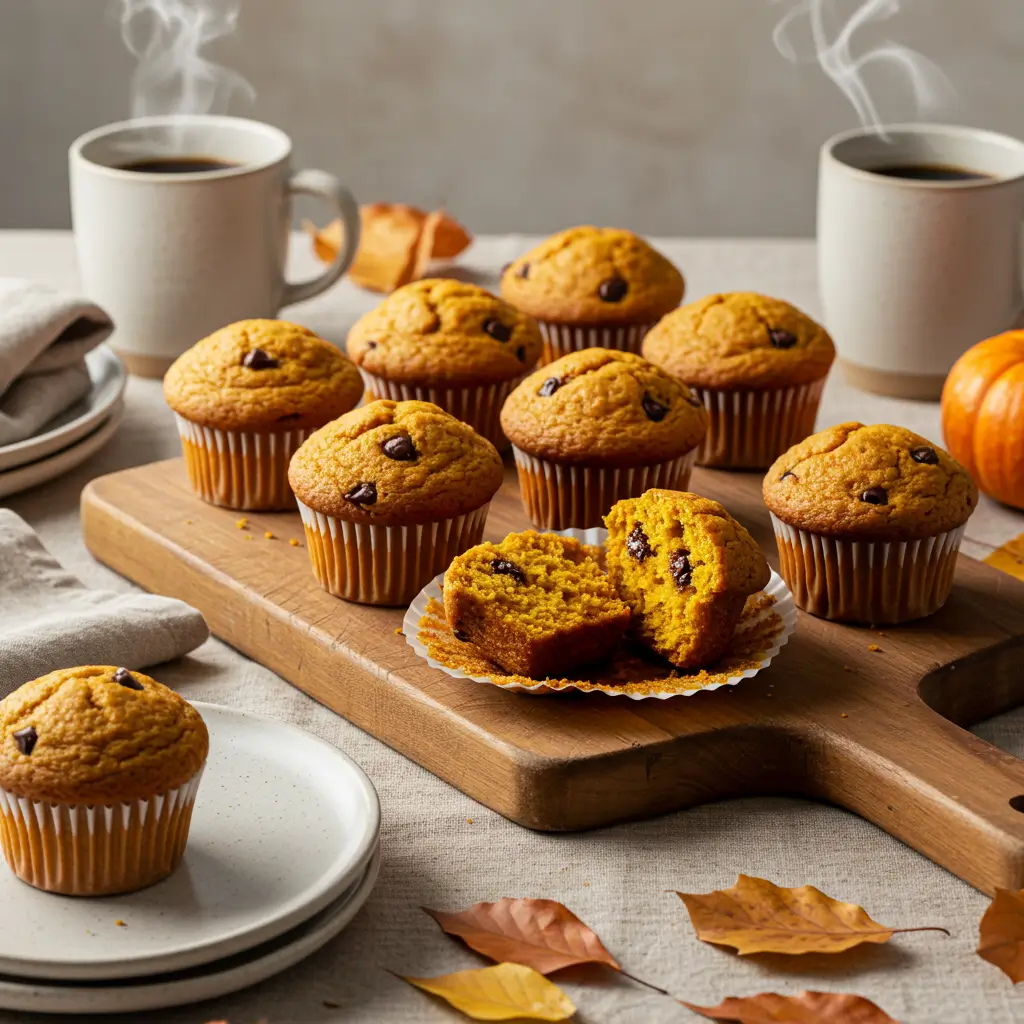Recipe Table: Perfect Pumpkin Chocolate Chip Muffins
IngredientAmountNotesAll-purpose flour2 cupsSift for best resultsBaking soda1 tspFresh for optimal riseBaking powder1/2 tspCheck expiration dateSalt1/2 tspSea salt preferredCinnamon1 tspFresh ground recommendedNutmeg1/4 tspFreshly grated if possibleGinger1/4 tspGround, not freshCloves1/8 tspUse sparinglyVegetable oil1/2 cupOr melted butterEggs2 largeRoom temperatureSugar1 1/4 cupsGranulated whitePumpkin puree1 can (15 oz)100% pure pumpkinWater1/3 cupRoom temperatureChocolate chips1 cupSemi-sweet or dark