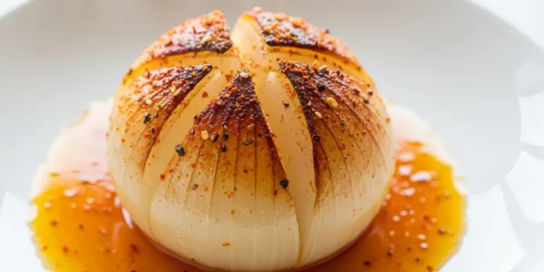 Onion boil recipe made with tender boiled onions, butter, and fresh herbs served in a rustic bowl