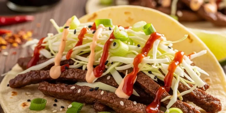 Korean Beef Tacos with Gochujang Mayo – Spicy & Savory Recipe