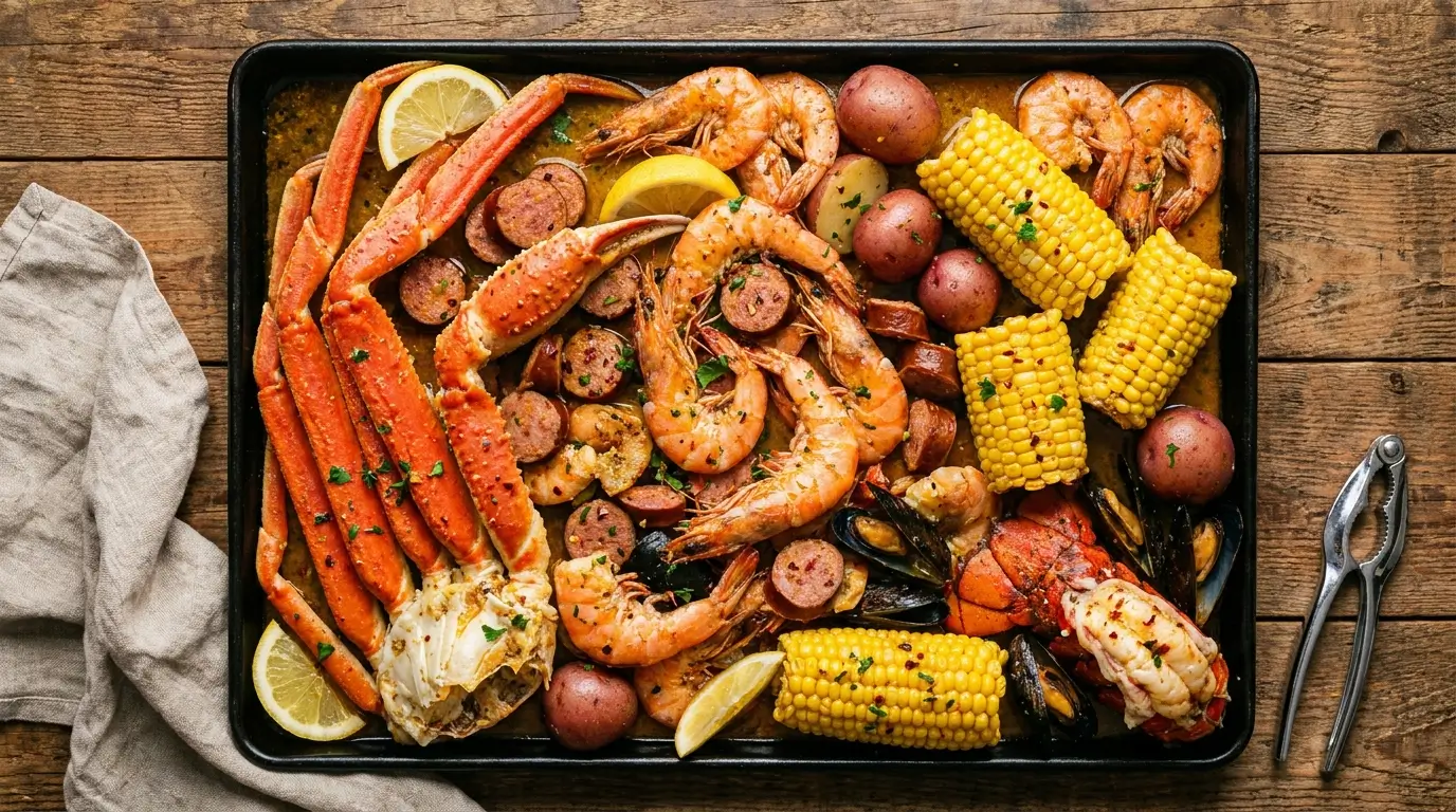 Easy Cajun Seafood Boil Recipe with Garlic Butter Sauce